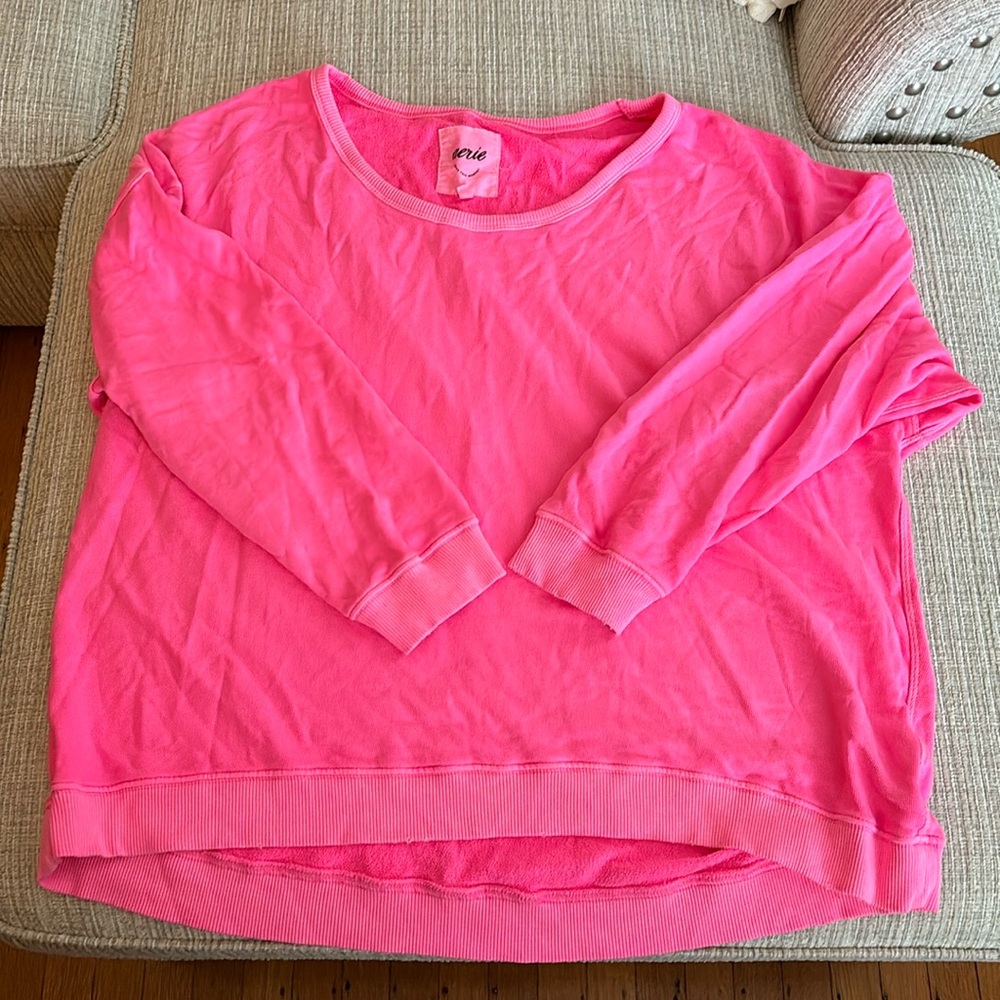 NWOT Aerie Scoop Neck Lightweight Sweatshirt - Size XL